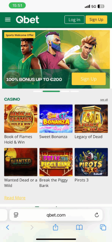 Qbet Mobiel Casino 