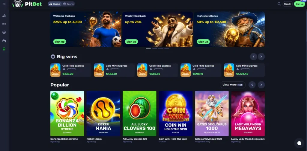PitBet  Casino Review-main