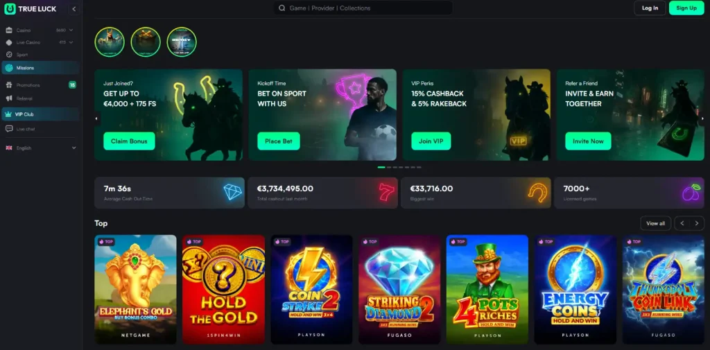 TrueLuck Casino Review-main