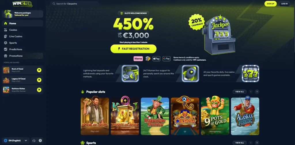 Winzter Casino Review-main