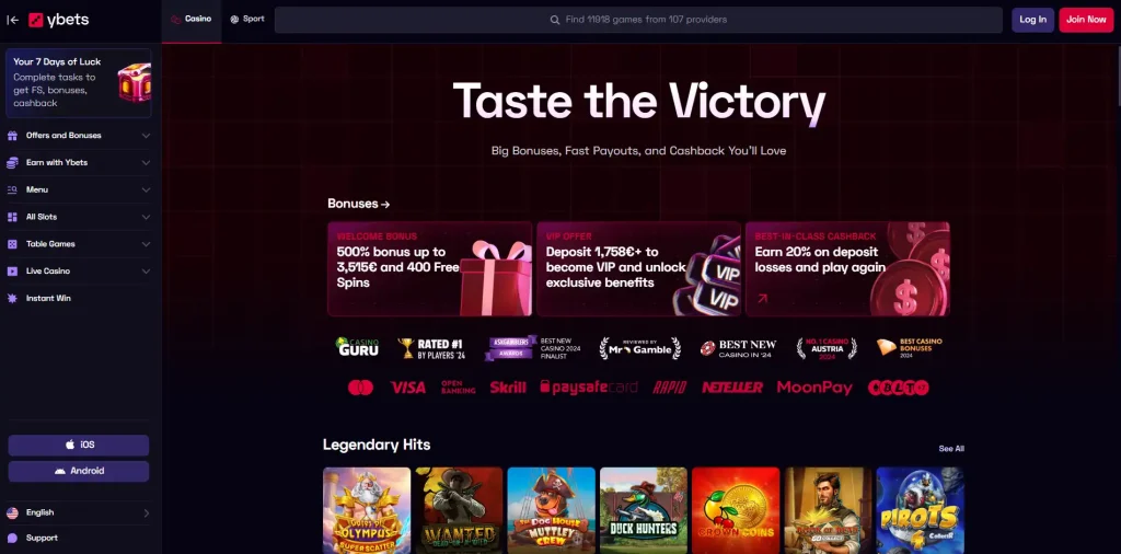 Ybets Casino Review-main