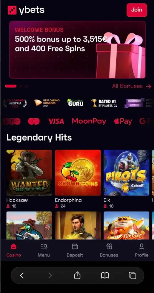Ybets Casino Review-mobile