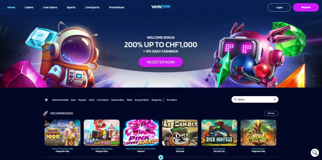 Wintari Casino Review-main