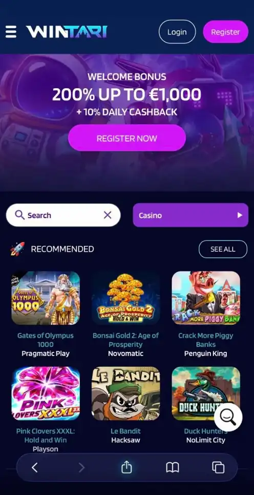 Wintari Casino Review-mobile