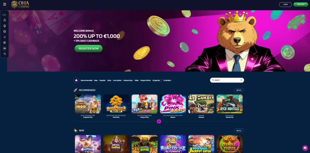 Oha Casino Review-main
